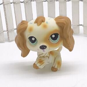 Littlest Pet Shop No # LPS Authentic Cocker Spaniel Dog Puzzle Green Eyes 2006